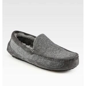 8M - [NEW] UGG Ascot‎ Wool Men's Slipper Grey 1103890